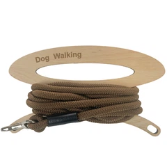 Без бренда Повідець для собак шнур круглий Dog Walking 10 мм 5 м койот