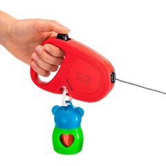 Рулетка із шнуром для собак Ferplast Flippy One Cord S Red