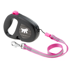 Висувний світловідбивний повідець для собак Ferplast Flippy One Reflex Cord M Fuchsia