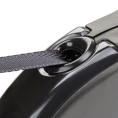 Повідець-рулетка для собак зі стрічкою Ferplast Amigo Tape M Black