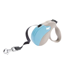 Повідець-рулетка для собак зі стрічкою Ferplast Amigo Tape Mini Light Blue