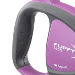 Повідець-рулетка для собак із стрічкою Ferplast Flippy Tech Tape L Violet