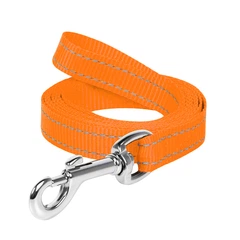 DOGextreme Повідець для собак DOG Extreme нейлоновий зі світловідбиваючою вставкою помаранчевий розмір M ширина 20 мм довжина 200 см (2 м) 04634