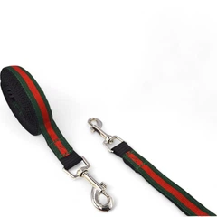 Без бренда Повідець для собак Pet & Co Gucci Д 3 м Ш 20 мм зелено-червоний