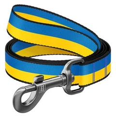 Повідець для собак з нейлону WAUDOG Nylon малюнок "Colors of freedom", розмір S, Ш 15 мм, Д 122 см (4915-4020)