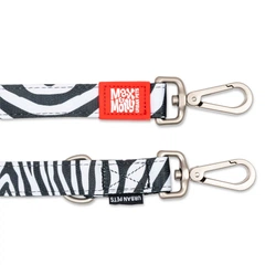 Max & Molly Urban Pets Повідець багатофункціональний Max & Molly Multi-Function Leash Zebra з принтом Зебра, M