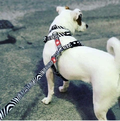 Max & Molly Urban Pets Повідець багатофункціональний Max & Molly Multi-Function Leash Zebra з принтом Зебра, M