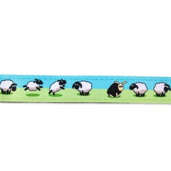 Max & Molly Urban Pets Повідець короткий для собак Max & Molly Short Leash Black Sheep з принтом Чорна овечка, M