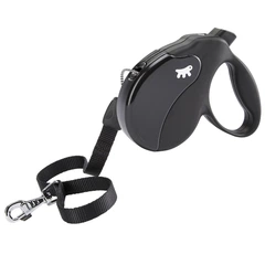Повідець-рулетка для собак зі шнуром Ferplast AMIGO CORD LARGE (чорний)