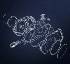 Без бренду Рулетка повідець з фонариком автоматична на USB фіолетова 5м