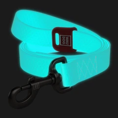 Повідець для собак водостійкий WAUDOG Waterproof, світонакоплювальний, S, Ш 15 мм, Дов 183 см 2732