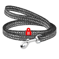 Повідець для котів/дрібних порід собак Waudog Re-cotton світловідбиваючий XS 10 мм х 200 см Сірий (164411 Col)