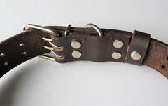 Нашийник з натуральної шкіри Lockdog XL(56-70 см) 000240043