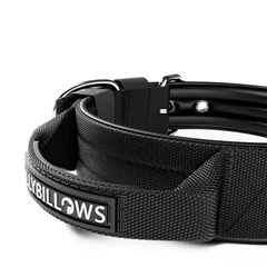 Надміцний нашийник для собак з ручкою BullyBillows Pin Collar Handle 4 cm M: 40 мм, ОШ 43-50 см Чорний
