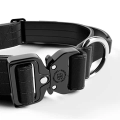 Тактичний нашийник з ручкою для собак BullyBillows Combat Collar Handle 4 cm L: 40 мм, ОШ 48-66 см Чорний