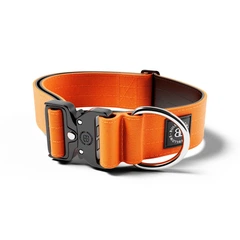 Тактичний широкий нашийник для собак BullyBillows Combat Collar No Handle 5 cm M: 50 мм, ОШ 35-48 см Помаранчевий