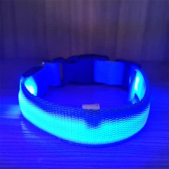 Без бренду Нашийник для собак та котів для вечірніх прогулянок з USB зарядкою Синій