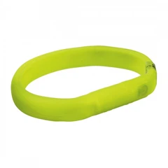 Нашийник для собак, що світиться Trixie Flash Light Wide Ring USB, зелений, 70 см