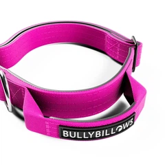 Тактичний нашийник для цуценят та міні собак BullyBillows Combat Collar Handle 2.5 cm XS-M: 25 мм, ОШ 34-46 см Малиновий