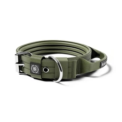 Надміцний нашийник для собак з ручкою BullyBillows Pin Collar Handle 4 cm L: 40 мм, ОШ 50-58 см Зелений