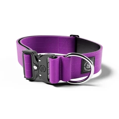 Тактичний широкий нашийник для собак BullyBillows Combat Collar No Handle 5 cm L: 50 мм, ОШ 45-68 см Фіолетовий