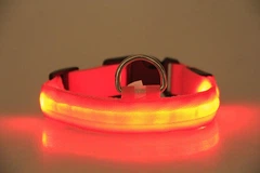 Без бренду Led, що світиться, нашийник для собак і кішок 36-46 см Червоний (00022MaxR)
