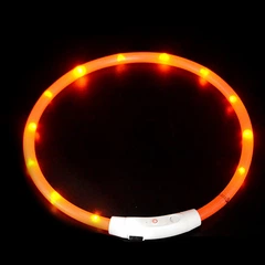 Без бренду Світлодіодний LED нашийник No Brand L-18 USB L Orange