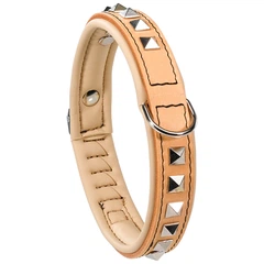 Ferplast Нашийник GIOTTO C25/44 NAT.LUXOR, шкіра, натуральний