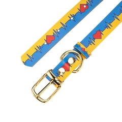 Hi Dog Нашийник шкіряний для собаки HiDOG Життя M 20мм 31-40см (203/1033)
