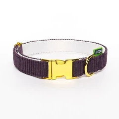 Hi Dog Нашийник HIDOG VELVET слива з металевим фастексом S 16мм 25-33см (112/1050)