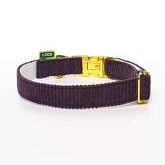 Hi Dog Нашийник HIDOG VELVET слива з металевим фастексом S 16мм 25-33см (112/1050)