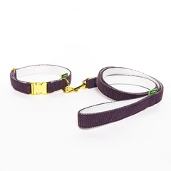Hi Dog Нашийник HIDOG VELVET слива з металевим фастексом S 16мм 25-33см (112/1050)