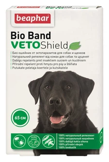 Нашийник Beaphar Bio Collar від бліх, кліщів та комарів для собак з 2 місяців, 65 см