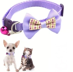 Xtep "Нашийник з метеликом та дзвіночком" для собак та котів "Paradise" Purple 19-32 cm
