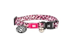 Max & Molly Urban Pets Нашийник для котів Max & Molly Smart ID Collar Leopard Pink з леопардовим принтом, 1 розмір