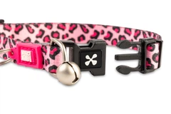 Max & Molly Urban Pets Нашийник для котів Max & Molly Smart ID Collar Leopard Pink з леопардовим принтом, 1 розмір