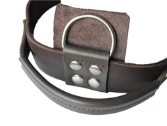 Шкіряний нашийник ручної роботи Lockdog L(45-55 см) 000240037