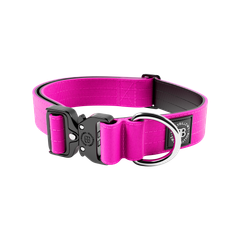 Тактичний нашийник для собак BullyBillows Combat Collar No Handle 4 cm L: 40 мм, ОШ 43-72 см Малиновий