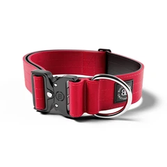 Тактичний широкий нашийник для собак BullyBillows Combat Collar No Handle 5 cm M: 50 мм, ОШ 35-48 см Червоний