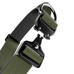 Тактичний нашийник з ручкою для собак BullyBillows Combat Collar Handle 4 cm XS: 40 мм, ОШ 38-45 см Зелений
