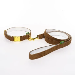 Hi Dog Нашийник HIDOG VELVET хаки с металическим фастексом M 20мм 30-40см (113/1053)