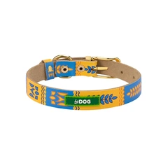 Hi Dog Нашийник шкіряний для собаки HiDOG Колосок 2XL 30мм 48-62см (206/1035)