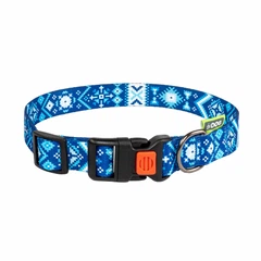 Hi Dog Нашийник для собаки HiDOG Вишиванка синя S 16мм 25-33см (102/1047)