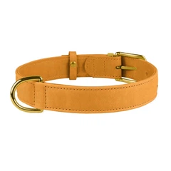 Нашийник для Собак Шкіряний BronzeDog Crazy Голд 2XS 10 мм 19-25 см (004280)