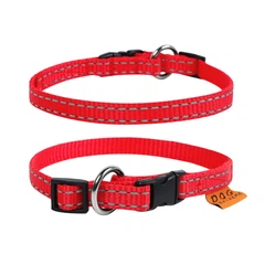 Collar Нашийник "Dog Extreme" з нейлону регульований (ширина 10мм, довжина 20-30см) червоний
