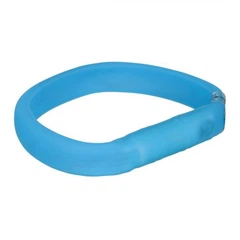 Нашийник для собак Trixie USB Flash Band USB М-L 50см/30мм, що світиться, синій