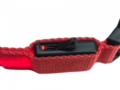 Led нашийник UFT, що світиться, на акумуляторі для собак з USB зарядкою, розмір L (56 см), червоний