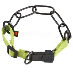 Sprenger Adjustable Collar with Assembly Chain СПРЕНГЕР РЕГУЛОВАНИЙ НАШИВНИК з нейлоном для собак, довга ланка, воронена нержавіюча сталь
