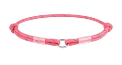 Шнурок для адресника Waudog з паракорду світловідбивний рожевий S 25 - 45 см Collar