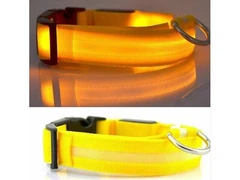 Xtep Нашийник LED світиться для собак і кішок Yellow Size XS шия 28-38 см ширина 2,0, повна довжина 41 см